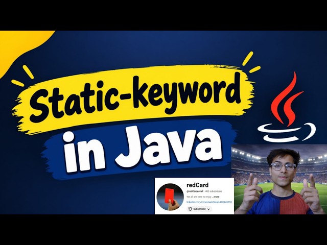 Static keyword in java