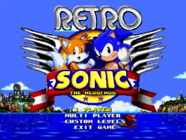 Lets Play Retro Sonic - Title Screen