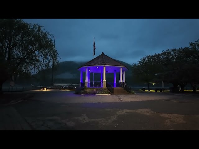 Early Morning Walk on Main Street in Historic Cold Spring, NY