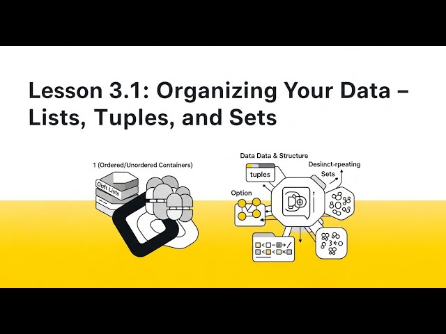 Lesson 5 Organizing Your Data   Lists, Tuples, and Sets
