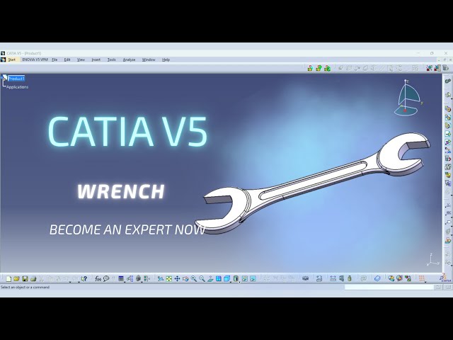 Wrench Design in CATIA | Part Design Tutorial for Beginners