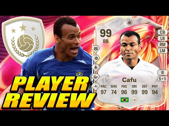 NOTHING GETS PAST THIS GUY! 🧱🇧🇷⚡ 99 FUTTIES Icon Cafu Review! BEST RB IN FC 26?!