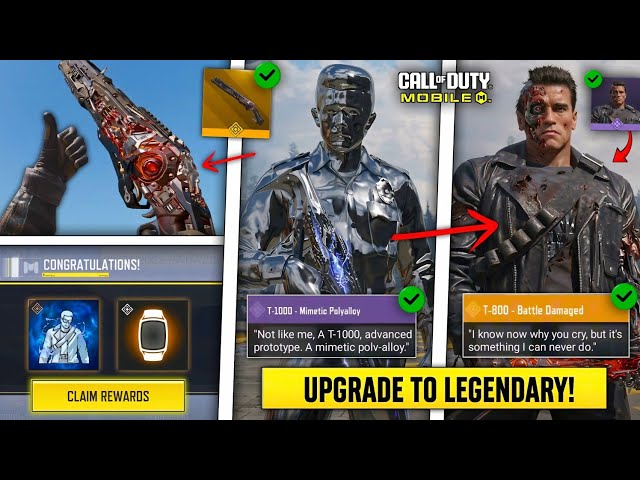 All Terminator Skins Detailed Look! [Upgrades Explained] New Special Features & Legendary Guns!