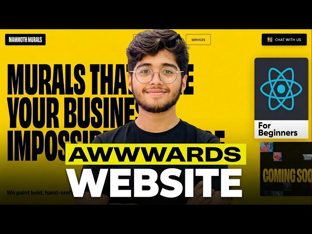 I Built an Award-Winning Website Using React + GSAP (Fully Responsive)