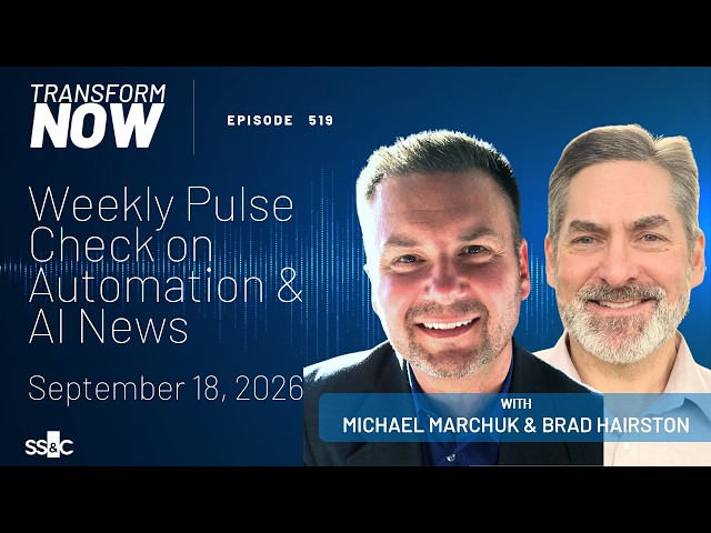 Weekly Pulse Check of Automation & AI News - September 18, 2026