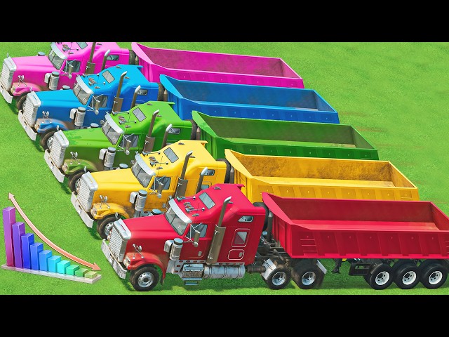 OFFROAD AMERICAN TRUCK! 15-TON COLORFUL CORN DELIVERY CHALLENGE! FS22