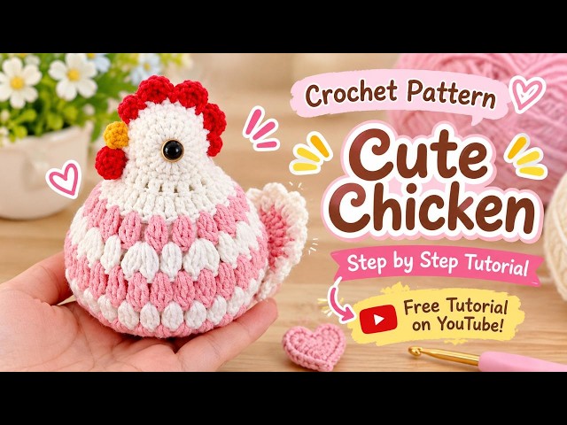 Cute Crochet Animals for Beginners 🐔 | Amigurumi Tutorial for Beginners | Crochet Chicken