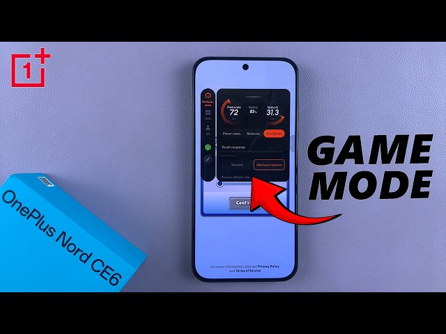OnePlus Nord CE 6 5G: How To Open Game Mode (Game Assistant)