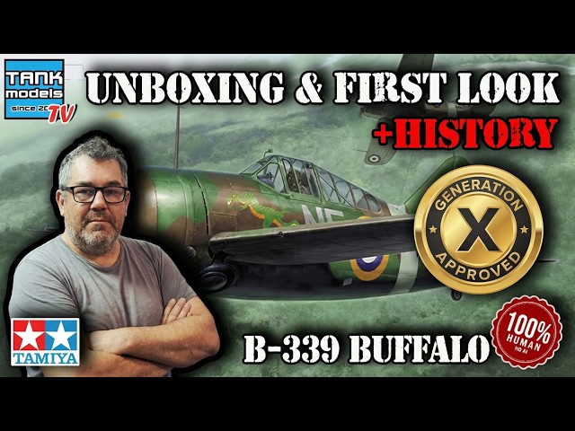 🇬🇧 Pacific Theatre, Brewster B-339 Buffalo 🇬🇧 - Unboxing 516 (🇵🇱🇬🇧) -  Tamiya 61094