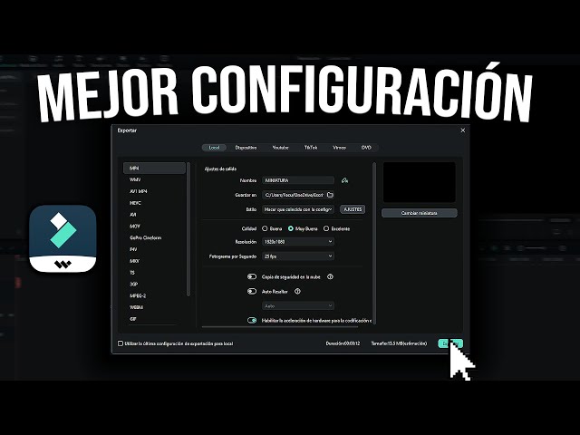 Mejor CONFIGURACIÓN al EXPORTAR | Cómo renderizar sin perder calidad en Filmora 12✅