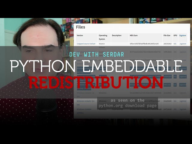 How to use the Python embeddable redistribution to make standalone apps