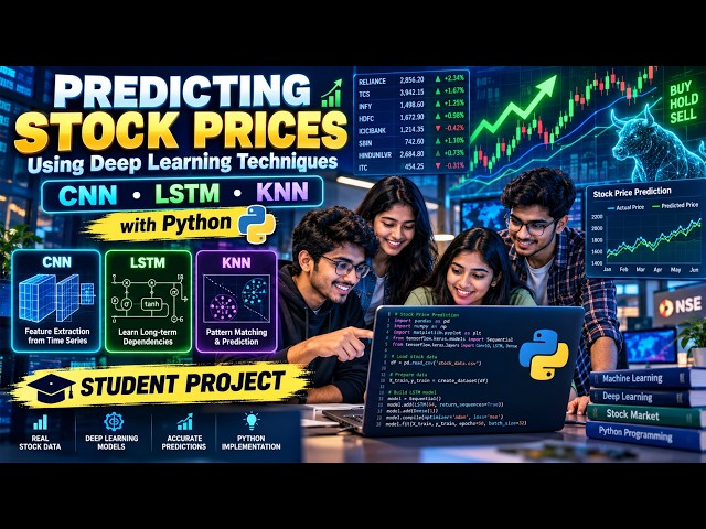 Predicting Stock Prices Using Deep Learning Techniques CNN, LSTM, and KNN with Python