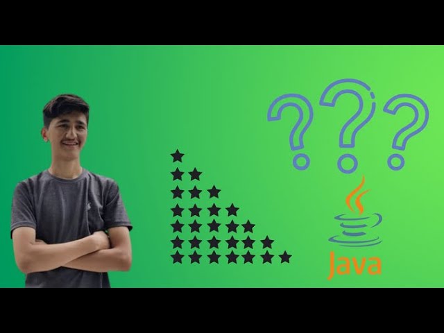 How to print a star pattern in java