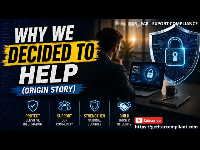 Why We Decided To Help | ITAR Origin Story