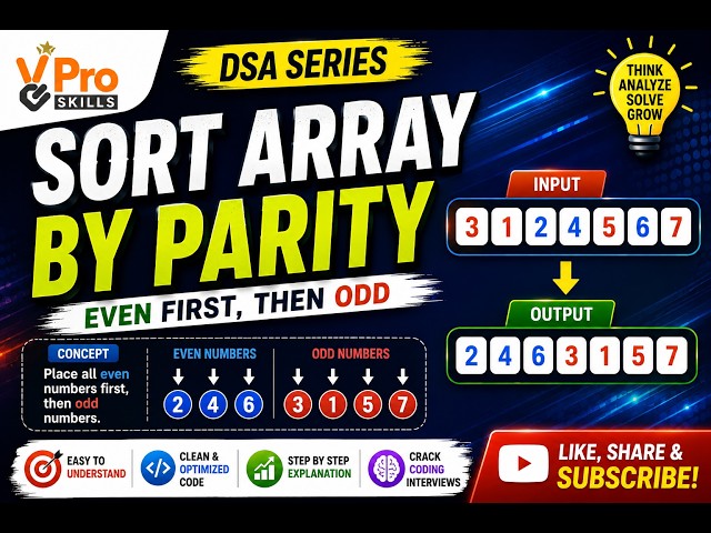 Sort Array by Parity | DSA Coding Interview Problem
