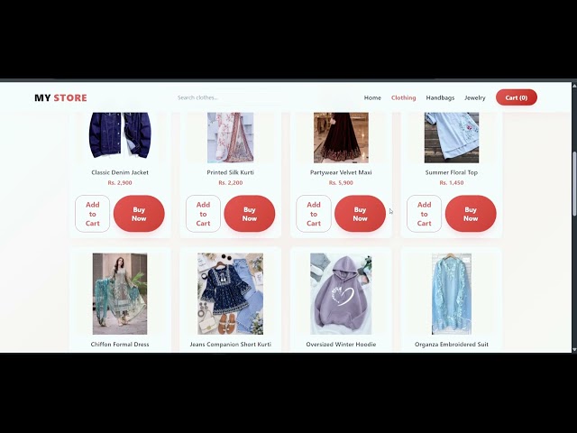 Responsive E-Commerce Shopping Website Frontend Demo | HTML & CSS Project | 😎🛒👀🫰🏻