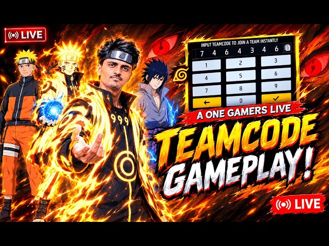 🔴[Live] Free Fire Live TEAM CODE GIVEAWAY GO TO 2 millon | Free FIre | Custom Room Free Fire |