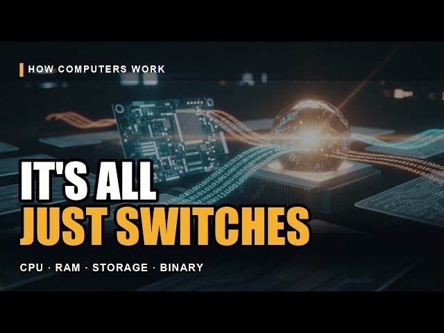 How Computers Actually Work — CPU, RAM, Storage, Power & Binary Explained in 3 Minutes