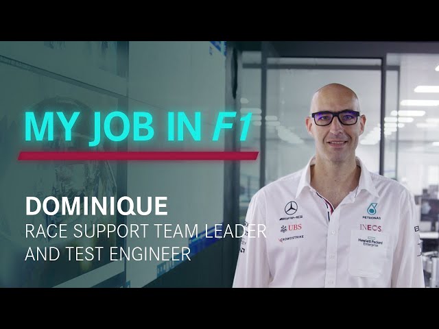 My Job in F1: Dom | Race Support Team Leader and Test Engineer