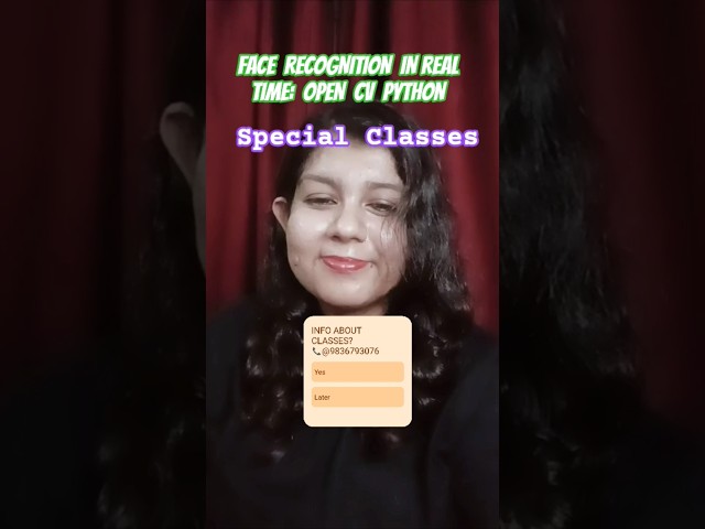 Real Time Face Recognition with OpenCV Python | AI Project #OpenCV #Python #AI #Tech #Coding