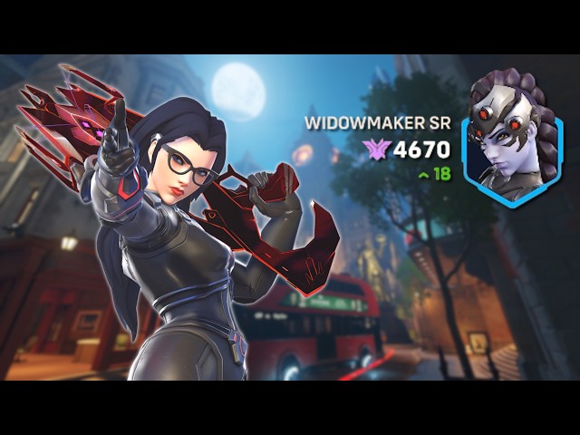 Top 500 Widowmaker Runs Kings Row (Red Mythic Weapon)