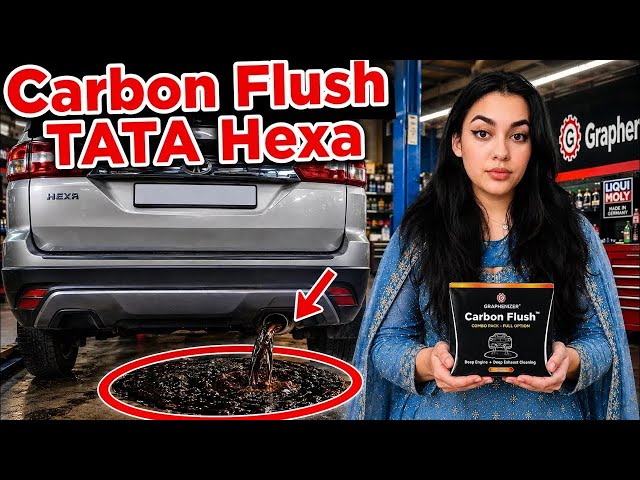 Tata Hexa Carbon Flush Treatment | Massive Carbon Cleaning 🔥🚗