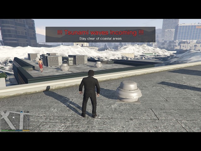 GTA 5 Tsunami Escape 🌊 | Michael Tries to Save His Family! (Hindi Gameplay)