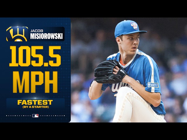105.5 MPH! 🔥 Jacob Misiorowski throws the hardest recorded pitch by a starter | MLB Highlights