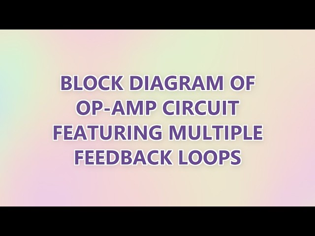 Block Diagram of Op-amp Circuit Featuring Multiple Feedback Loops