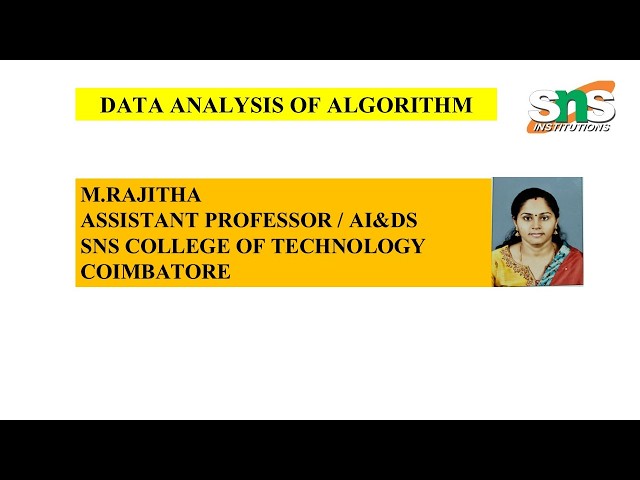 Huffman Coding A Design Thinking Approach | Analysis of Algorithms | SNS INSTITUTIONS