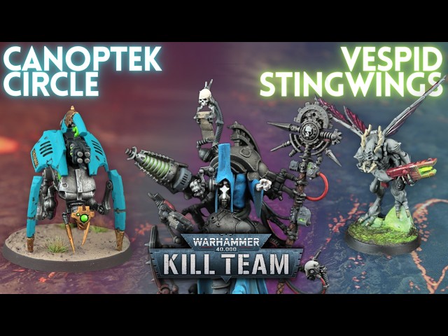 Canoptek Circle vs. Vespid Stingwings (vs. Adeptus Mechanicus???) [Kill Team Battle Report]