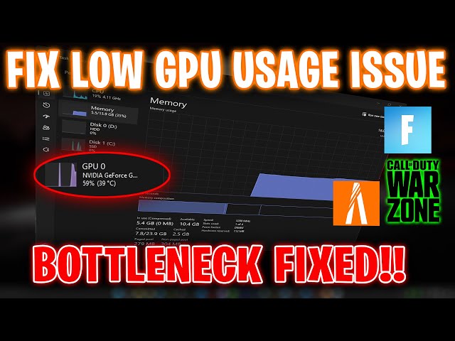Fix High CPU and Low GPU usage / BottleNeck On  Pc & Laptops✅!!