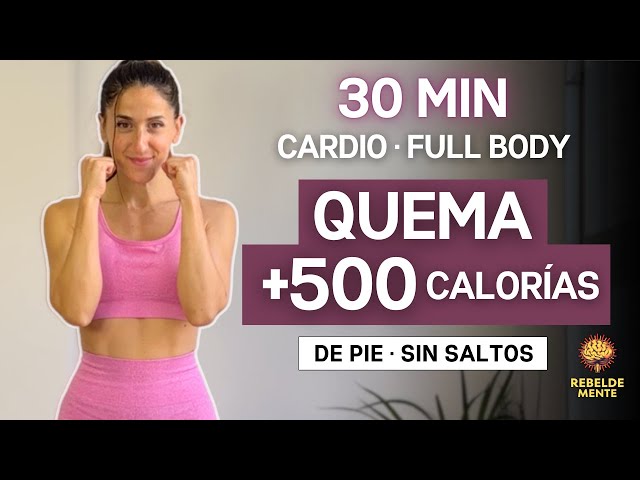 Haz Esta Rutina y Quema 500 Calorías! Cardio Pierde Peso | Adelgaza De Pie, Sin Saltos