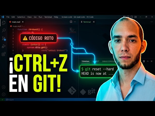 Git desde CERO con VS Code: ramas, Pull Requests y cómo deshacer errores (con IA)