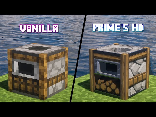 Minecraft: Vanilla vs Prime's HD Resource Pack