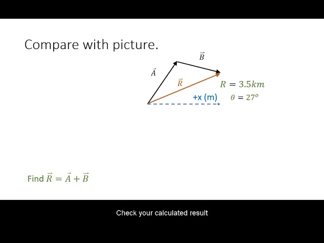 Vector Addition: Consistent Coordinate Strategy.