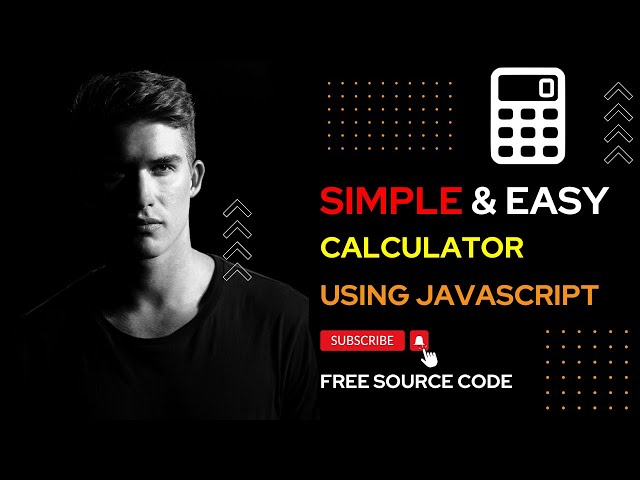 🔴 Build Simple Calculator With JavaScript HTML CSS | Creating a Calculator using JavaScript