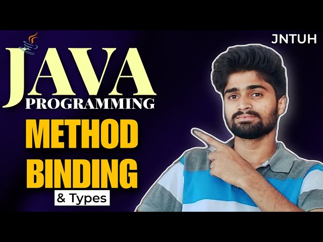 Method binding in Java | Types |  Java programming Jntuh | in telugu | CodingFataka