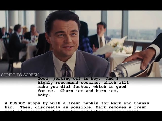 Incredible Improvised Scene by Matthew Mcconaughey with Original Script | Wolf of Wall Street (2013)