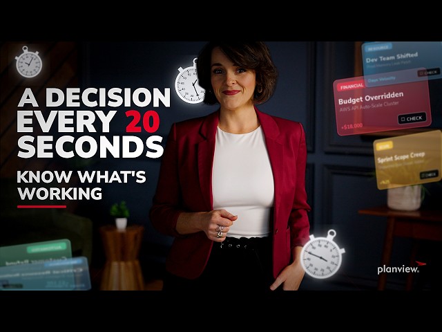 A Decision Every 20 Seconds. Know What's Working with Planview