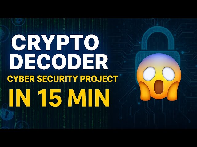 Built this Crypto Decoder in just 15 min #cybersecurity #python #project
