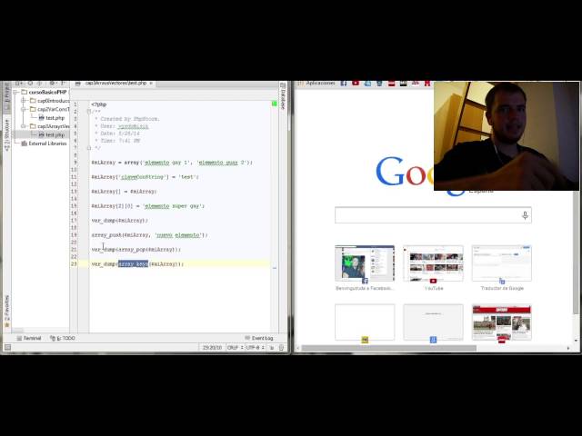 Arrays, vectores - Curso básico sobre PHP - Capítulo 3
