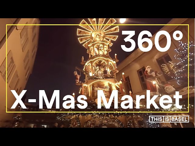 Christmas Market Basel [Switzerland] VR 360° Video | (4K)
