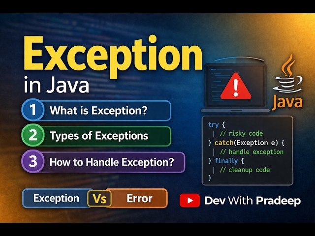What is Exception in Java?  Types & Handling Explained