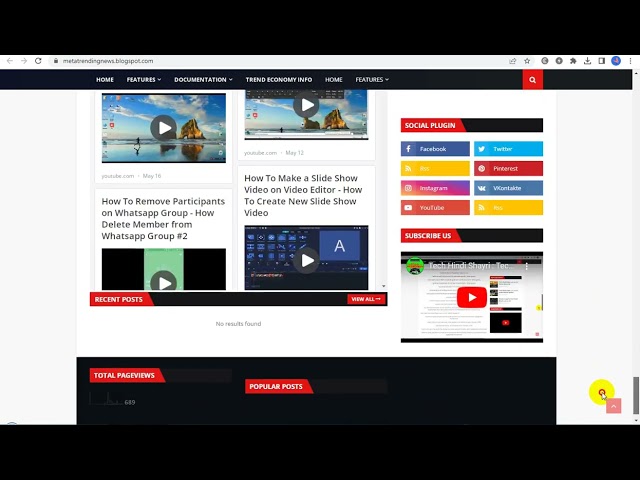 Blogspot Tubes : Tech Tricks Video Auto Blogging Blogspot Website Interface