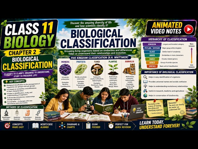 Biological Classification | Science - CBSE Class 11 - Biology | 🍄 WHY ARE FUNGI A SEPARATE KINGDOM?