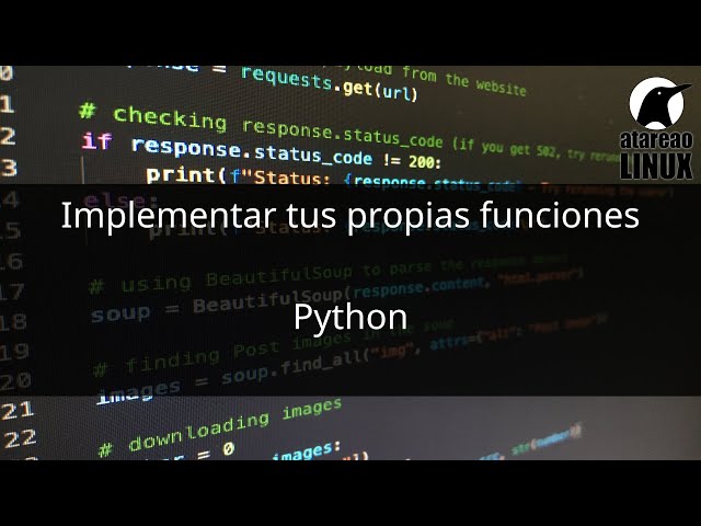 Implementar tus propias funciones en Python