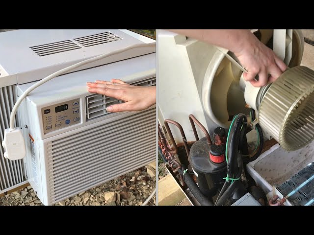 DEEP CLEANING a window air conditioner unit (step-by-step details)