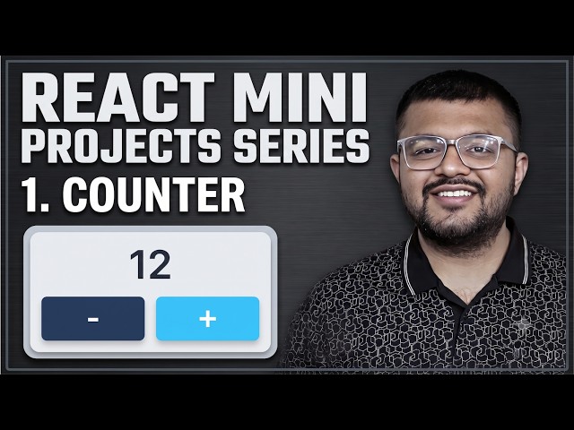 React Mini Projects Series - Make A Counter With Limits With React (Vite) Tailwindcss Gemini Pro