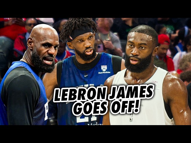 LeBron James GOES OFF in Crazy Matchup W/ Joel Embiid, Jaylen Brown, Tyrese Maxey & the 76ers!